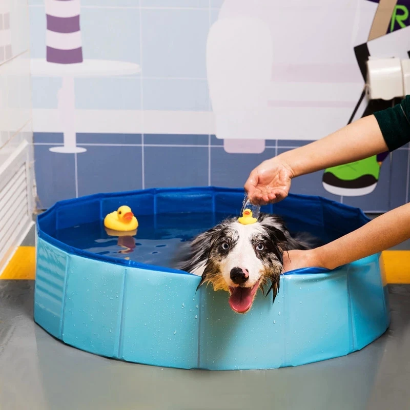 

Dog Pool Pet Bath Summer Outdoor Portable Swimming Pools Indoor Wash Bathing Tub Foldable Collapsible Bathtub for Dogs Cats Kids