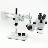 fyscope 3 5x 90x microscope 5050 split simul focal microscope double boom stand trinocular stereo zoom microscope