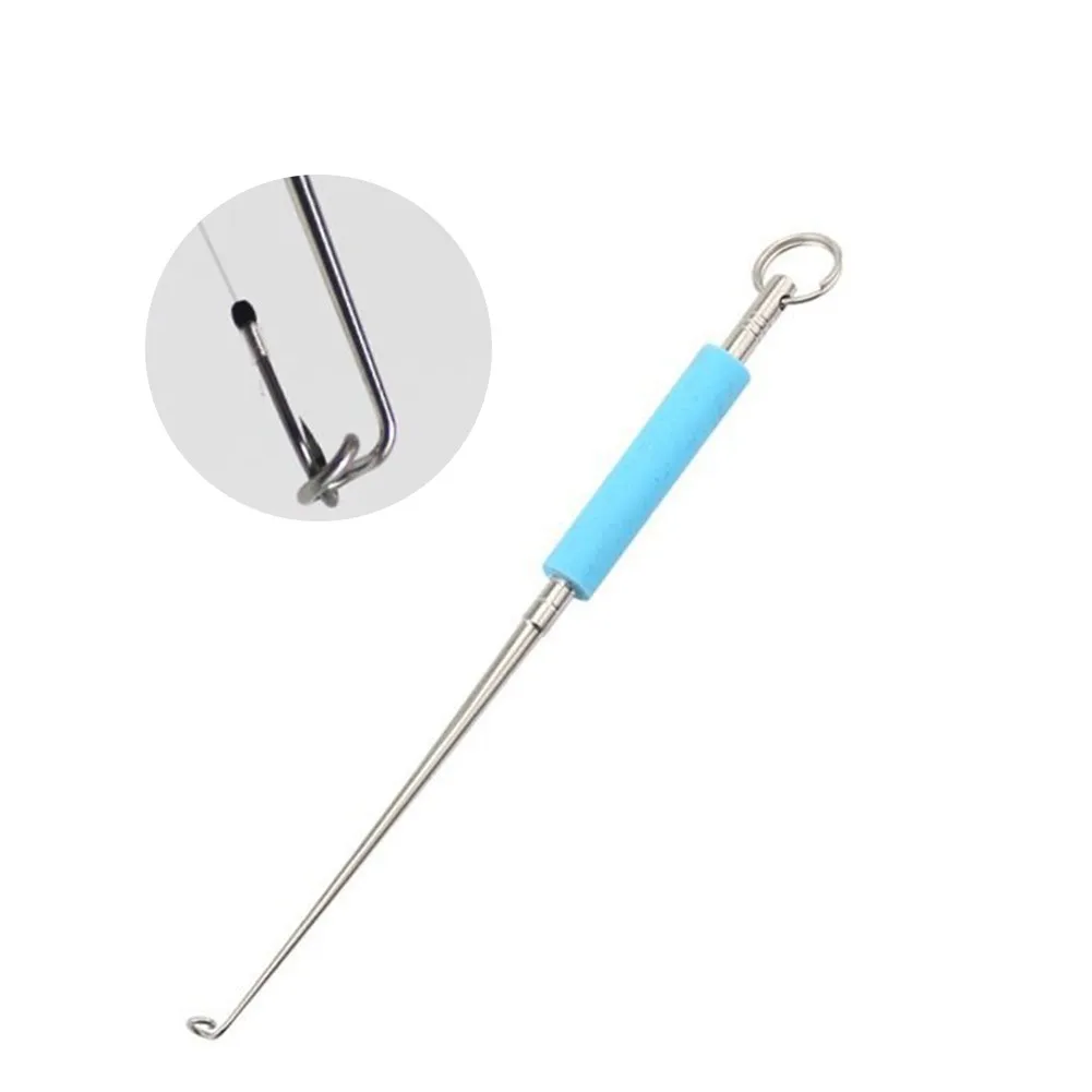 

Fishing Hook Detacher Remover Device Stainless Steel Safety Extractor Silicone Handle For 13.5cm Fishing Hook Remover Tools