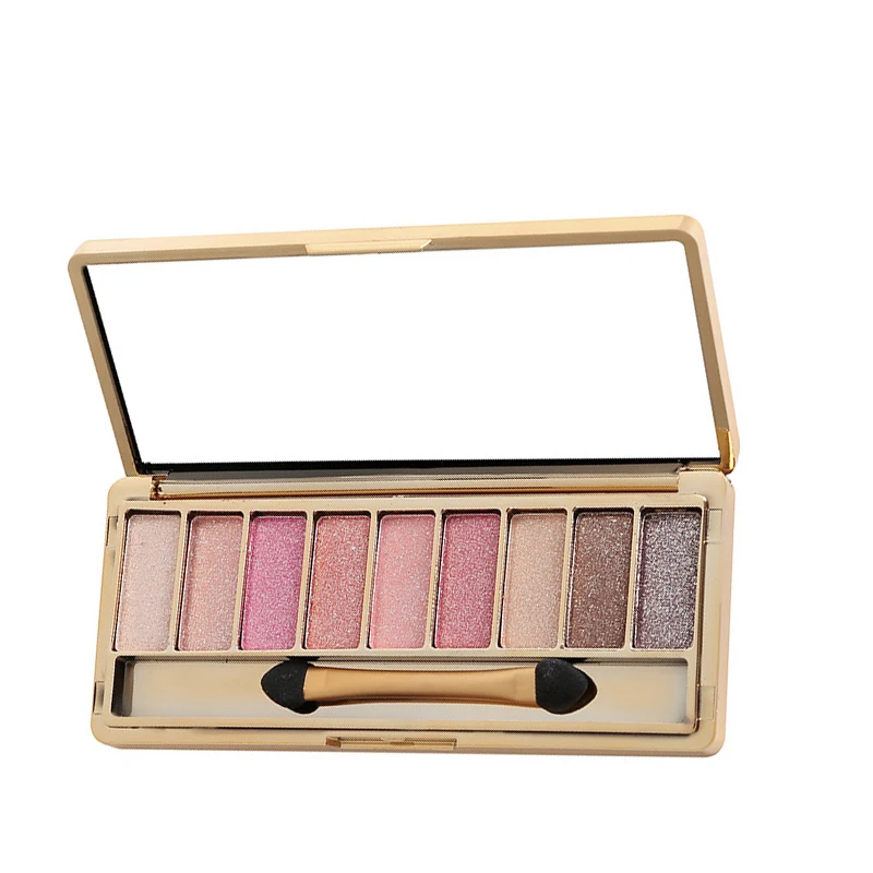 9 цветов, Профессиональные Тени для век дымчатые тени для век, палитра для макияжа, стойкая водостойкая Алмазная яркая косметика для глаз