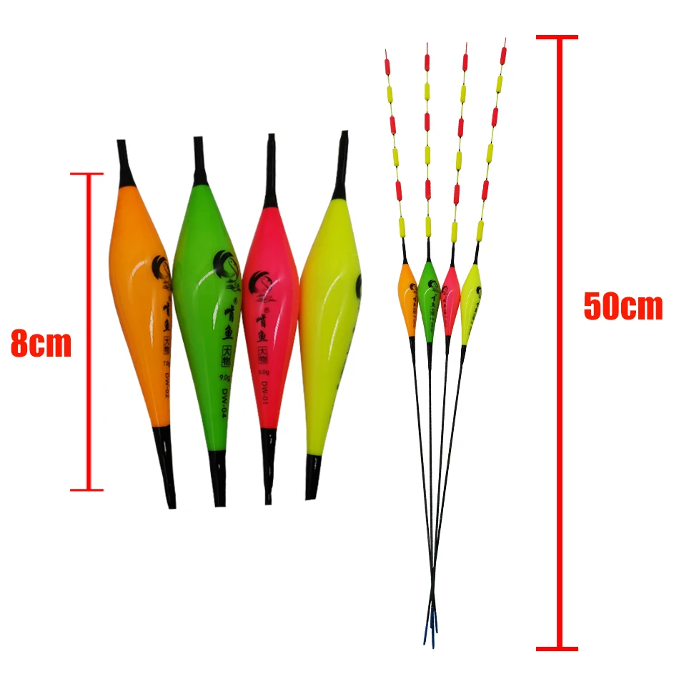 Крупногабаритные рыболовные поплавки Набор буй Bobber Fishing Light Stick Floats поплавок для