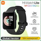Спортивные часы Xiaomi Mi Watch Lite, Смарт-часы с Bluetooth, GPS, 5ATM, водонепроницаемые Смарт-часы, фитнес-Браслет С Пульсометром глобальная версия