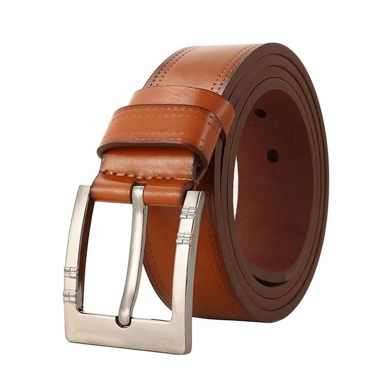 

Man Belt Fashion Designed High Quality Trendy PU Leather Pin Buckle Strap Fancy for Cowboy Jeans Punk Rock Belt for Men