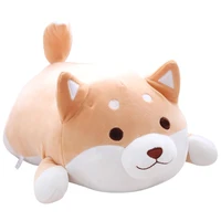 35 55cm brown pink cute fat shiba inu stuffed plush toys cute soft pillows for kid children gift