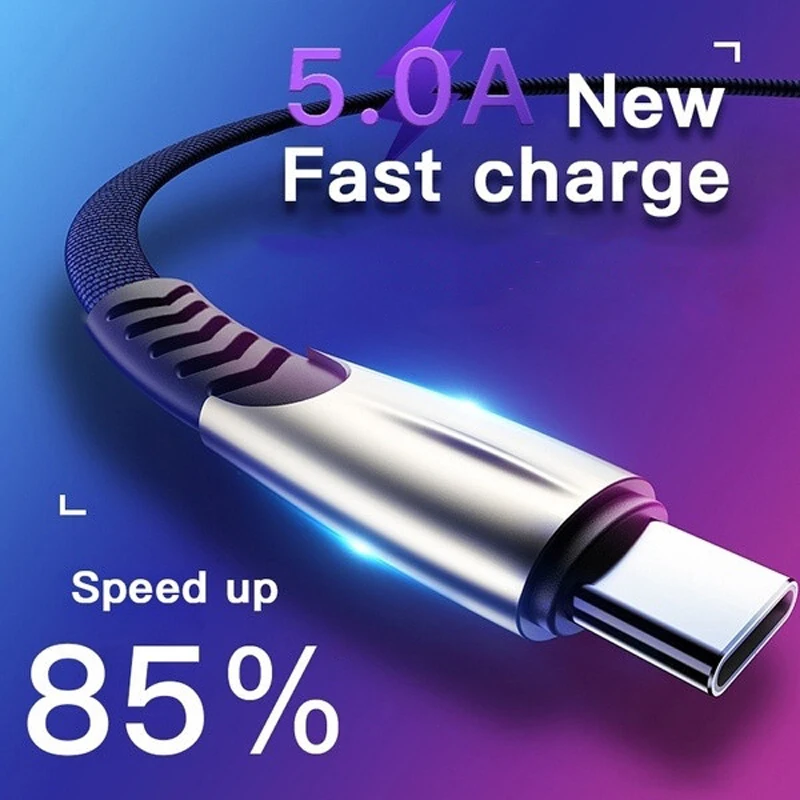 fast charging super charger 5a type c phone cable for samsung s20 s9 s8 xiaomi huawei p30 pro fast charging qc 3 0 car charger free global shipping
