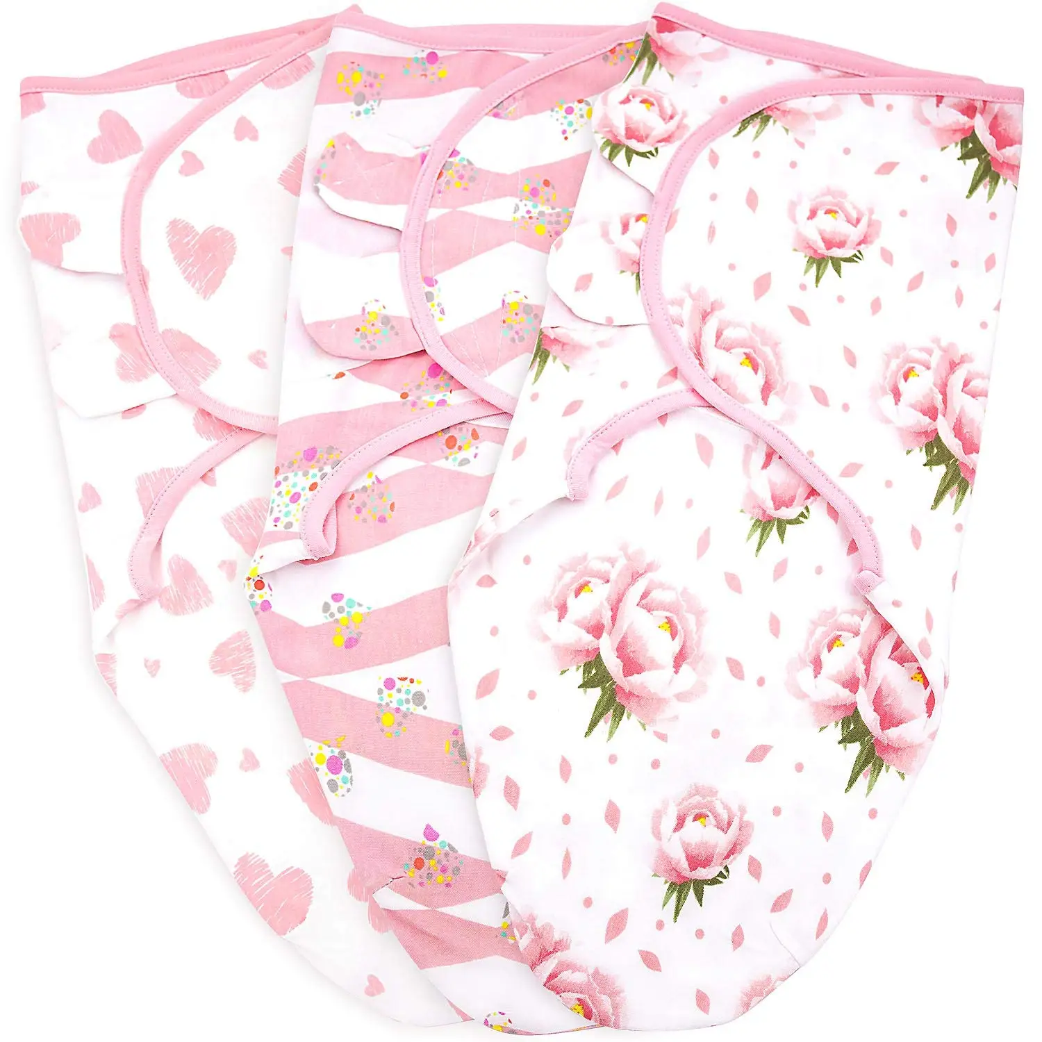 

Baby Swaddles rBlanket Wrap 3 Pack, Newborn Swaddles 0-3-Month, Small-Medium, Infant Swaddling Sack, Adjustable Swaddle Blanket
