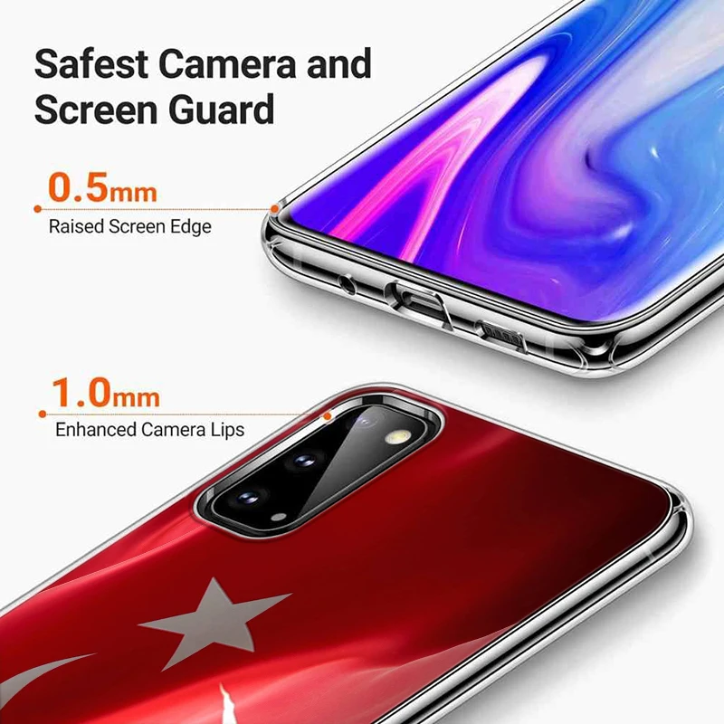 Чехол с турецким флагом для телефона Samsung Galaxy S20Ultra S20 Plus S10 Note 10 Lite A01 A11 A21 A21S A31 A41 A51
