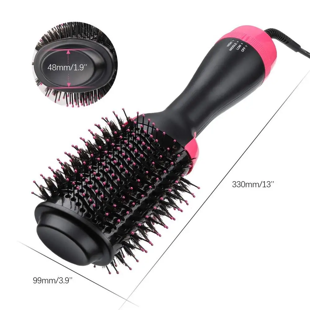 

2 in 1 Multifunctional Rotate Styler Comb Volumizer Hot Hair Dryer Brush Curler Roller Rotate Styler Comb Styling Curling Iron