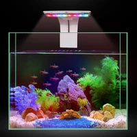 new 5w aquarium led lighting blue white waterproof clip on led aquarium plants grow lighting for freshwater fisk tanks