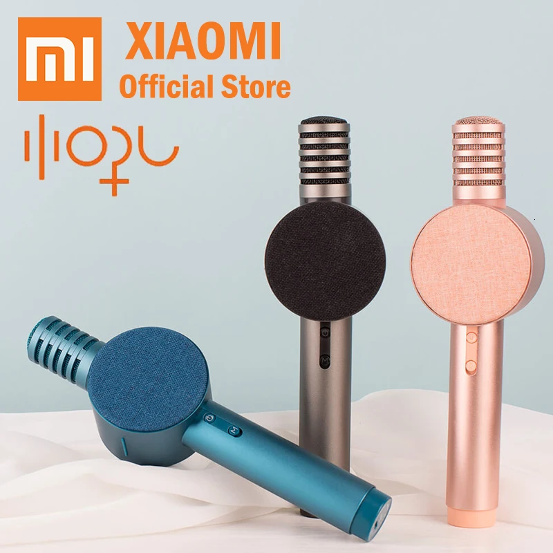 Xiaomi Xiaohou микрофон ручной аудио беспроводной караоке Bluetooth модный мульти-сценарий