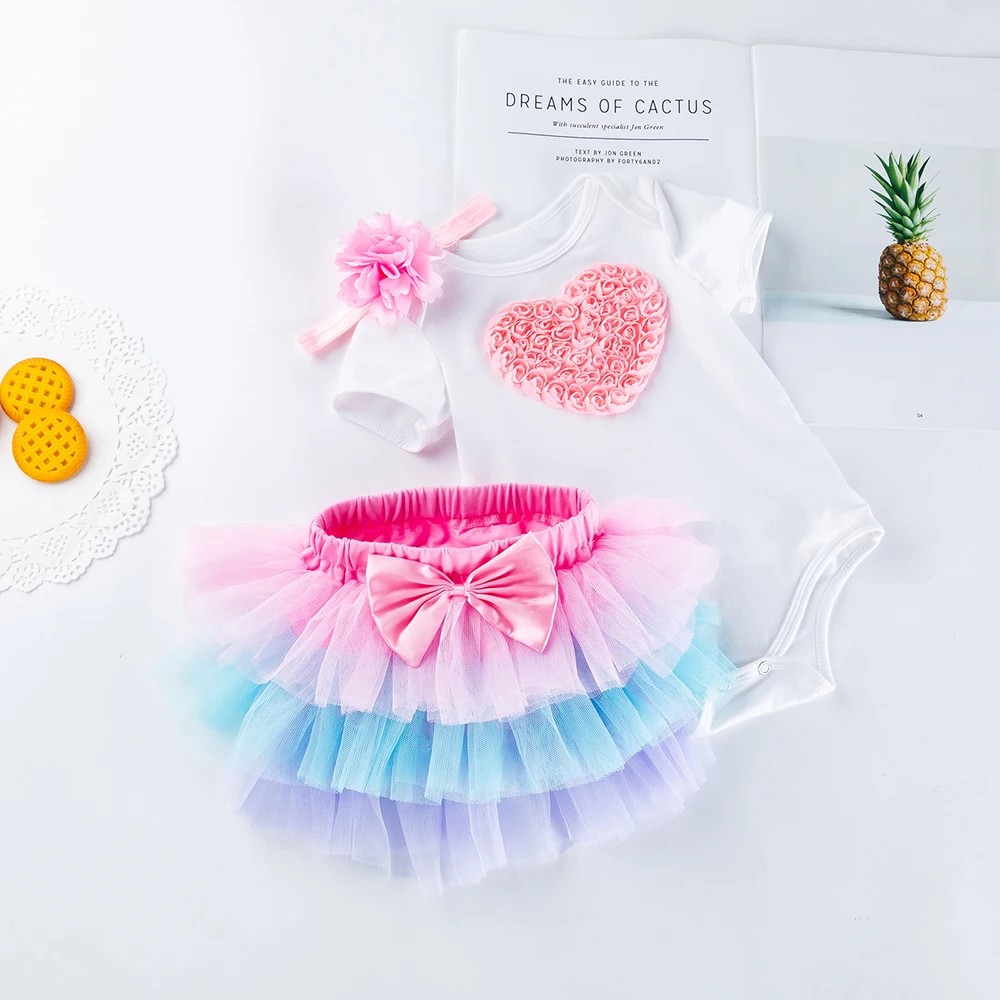 Розовое платье принцессы для первого дня рождения девочек брендовая одежда с