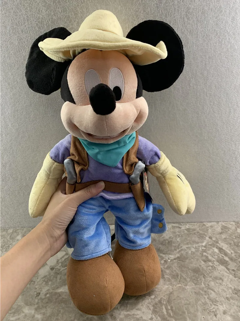 Новая ковбойская Плюшевая Игрушка Микки Мауса 45 см милые мягкие игрушки животные