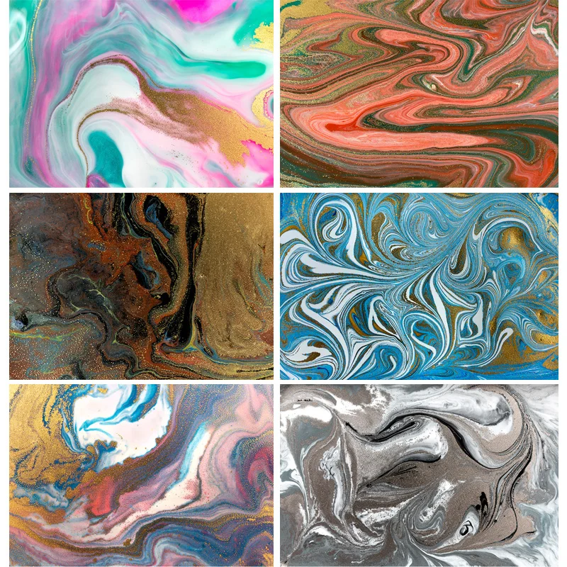 

SHENGYONGBAO Vinyl Custom Photography Backdrops Props Marble Gradient Painted Photo Studio Background 201016MHP-04