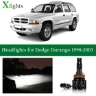X светильник s лампы для Dodge Durango 1998 1999 2000 2001 2002 2003 светодиодный головной светильник низкая дальнего Canbus фары лампы светильник аксессуары