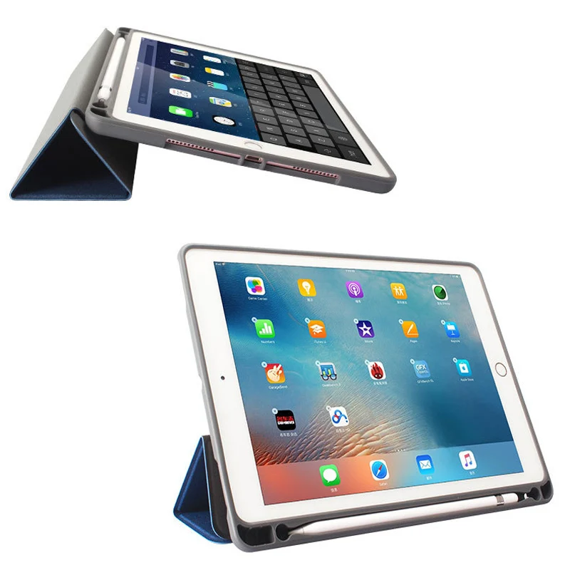 Защитный чехол для планшета для нового ipad 10,2 7-го поколения с держателем для ручек ПУ+ ПВХ чехол умная скобка чехол для ipad 10,2 дюймов