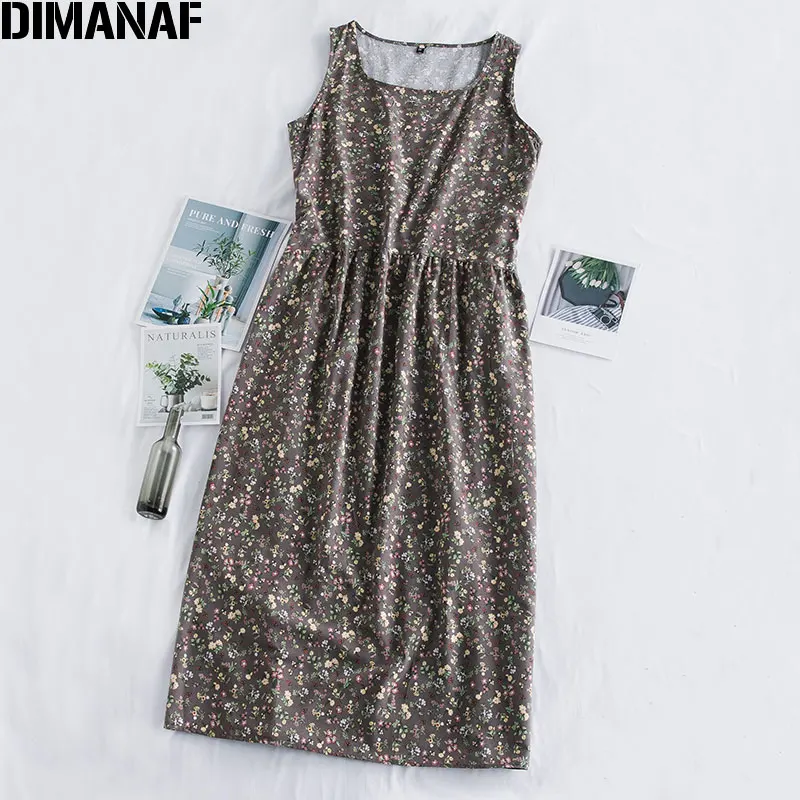 Женское платье макси без рукавов сарафан с цветочным принтом женское