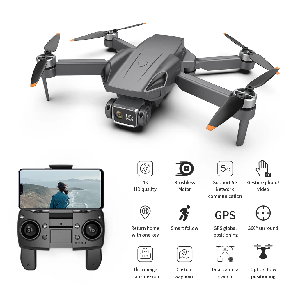 

IStone G21 Mini Brushless Drone Optical Flow Dual-Lens 5G WiFi FPV HD Camera Foldable Quadrotor Aircraft Children's Toys Gift
