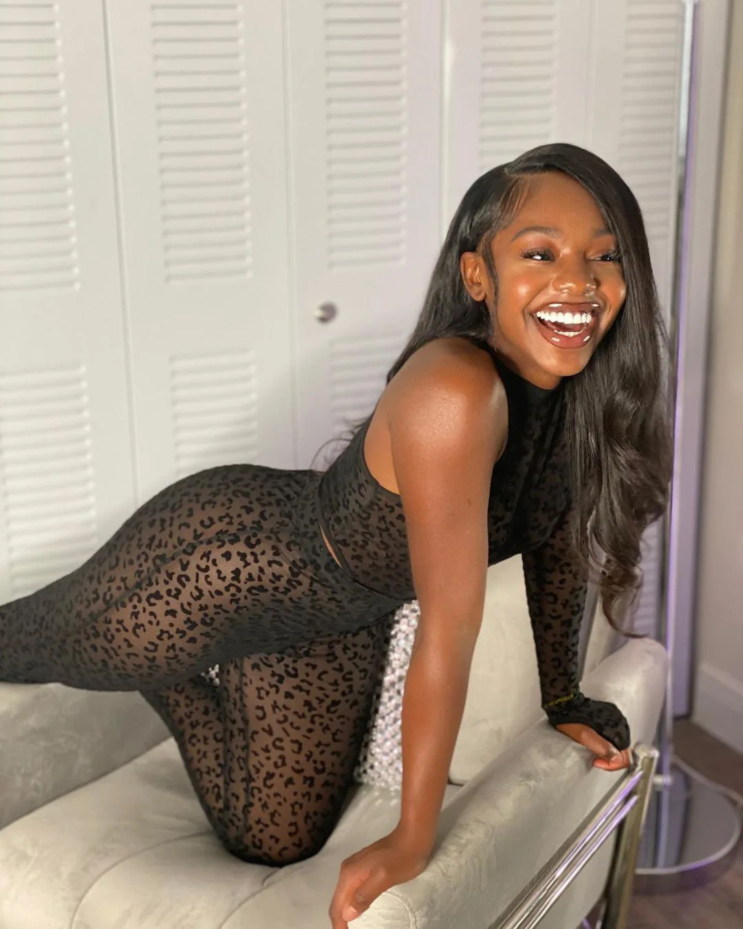 

2021 Women Summer Women Sexy Club Wear Black Mesh Two Piece Bodysuit+Pants Matching Sets Fashion Leopard Two Piece Outfits