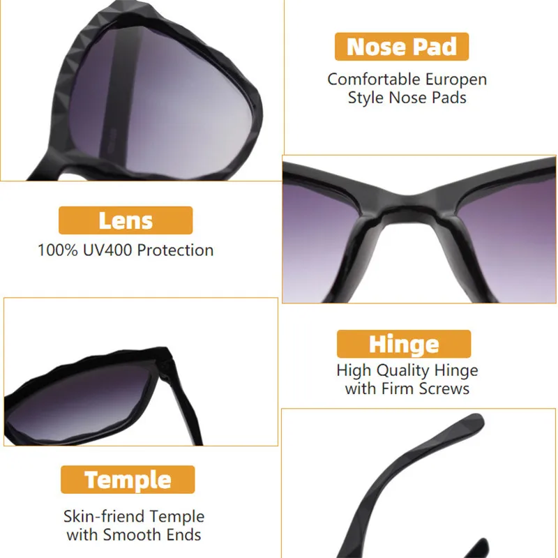 Детские солнцезащитные очки кошачий глаз с градиентом|Женские очки| |