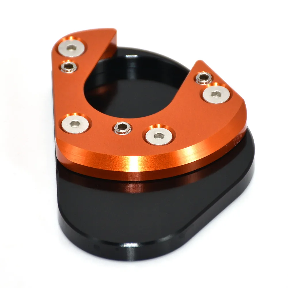 

CNC Kickstand Sidestand Extension Plate Pad For 125 200 390 690 690 950 990 RC125 RC200 RC390 950 990 SMR SMT