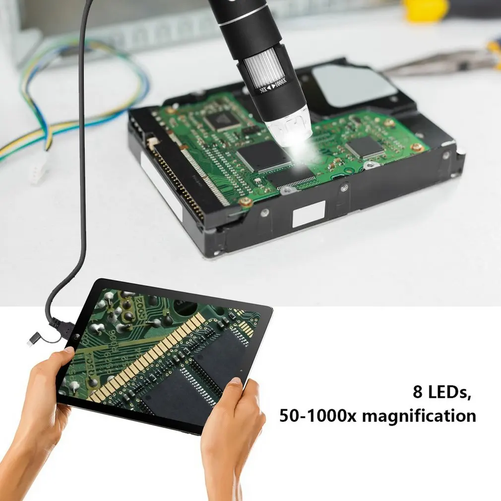 0 3 M/2 M Pixel 1000X 8 LED Электронная Цифровая микро камера Usb мини-видеокамеры