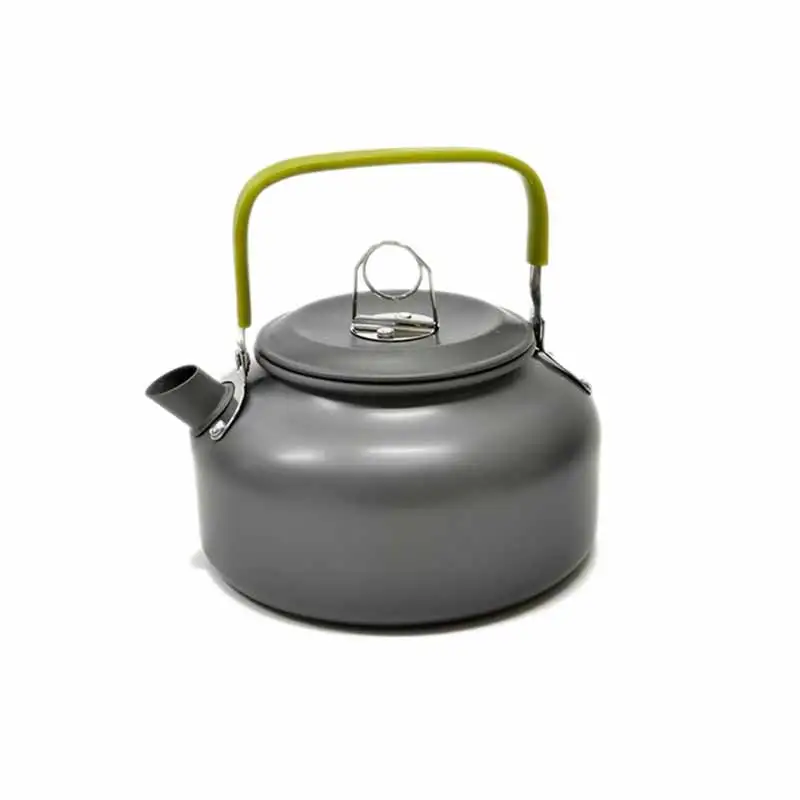 

Camping Cookware Combination Set Ultra-light Aluminum Tableware Teapot Cooking Pan Non-stick Frying Pan with Folding Spoon