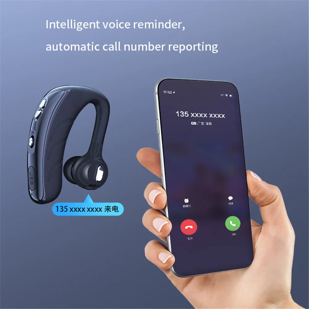 Новые беспроводные Bluetooth-наушники V9 с Hi-Fi стерео HD микрофоном гарнитура для