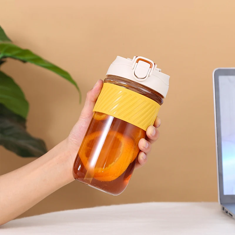 Портативная кофейная кружка Holaroom Красивая стеклянная чашка бутылка для воды с