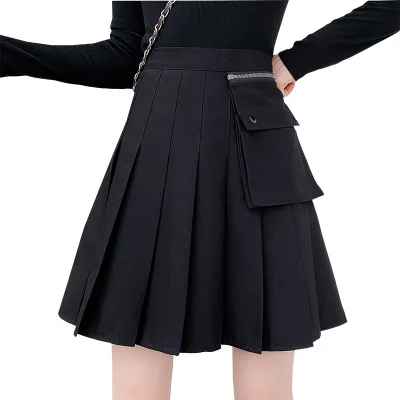 

A substitute hair half-length skirt Korean version pleated skirt female autumn and winter mid-length jk Japanese college style s