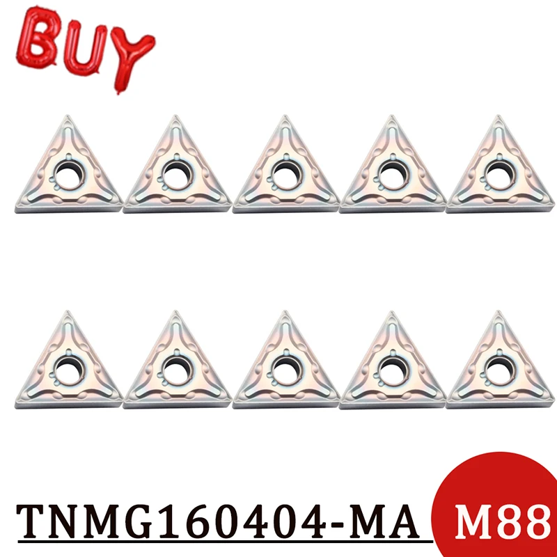 

High Quality TNMG160408 MA M88 Carbide Inserts External Turning Tool Blades CNC Lathe Cutter Tools Use For Stainless Steel