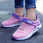 Детские кроссовки для девочек, Спортивная сетчатая обувь, дышащие, легкие, симпатичные, для занятий на свежем воздухе, повседневные