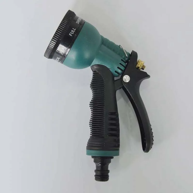 

durable ajustable hose nozzles 8 pattern garden water gun high-pressure water spray gun for household car wash water gun head