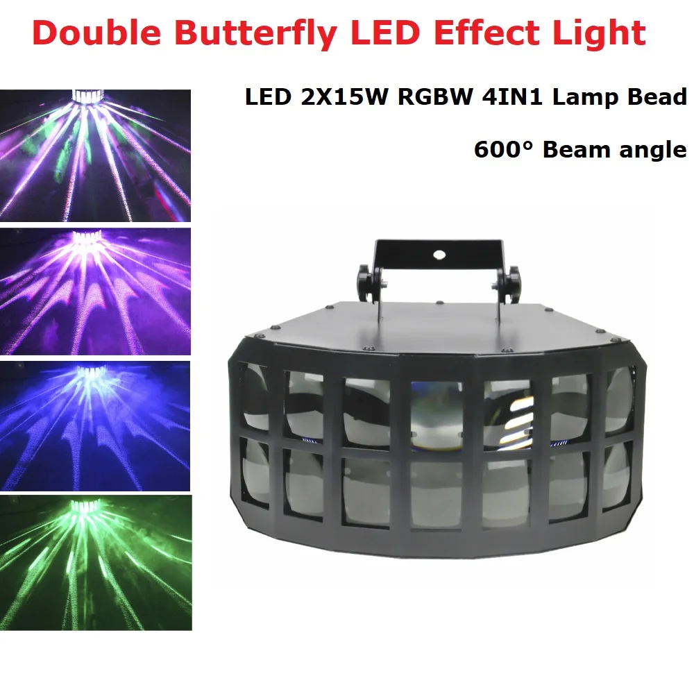 Двухслойный Светодиодный Светильник направленного света 2 х15 Вт RGBW 4 в 1 прожектор