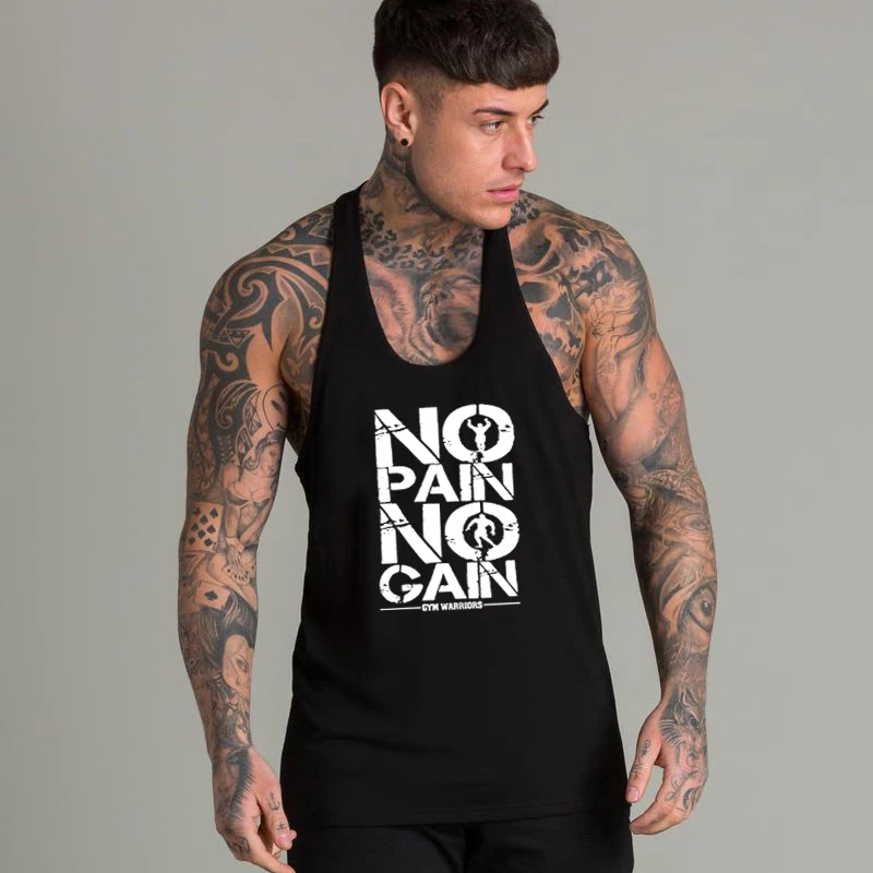Майка мужская Спортивная для фитнеса и бодибилдинга без рукавов|stringer tank top