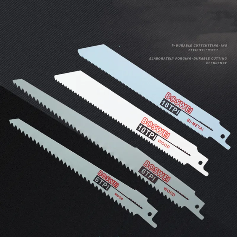 

10 Pcs Reciprocating Saw Blade Hand Saw Blade Saber Saw Blade for Wood Metal Alternating Saw Power Tool Accessories Woodworking
