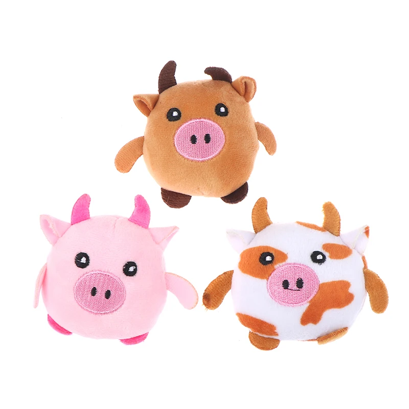 

1 шт., маленькая плюшевая игрушка в виде коровы