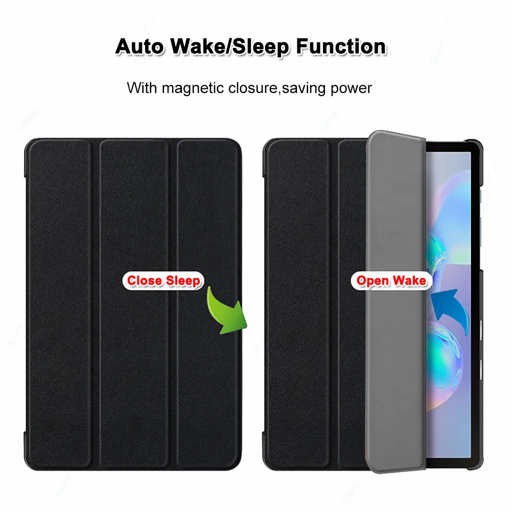 Чехол Funda Smart для Samsung Galaxy Tab S6 10 5 чехол планшета из искусственной кожи подставка SM