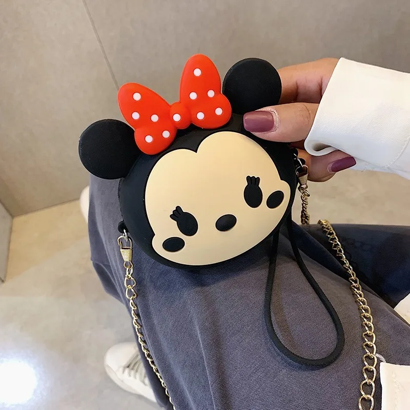 Кавайная мультяшная монетница силиконовая косметичка на плечо для наушников