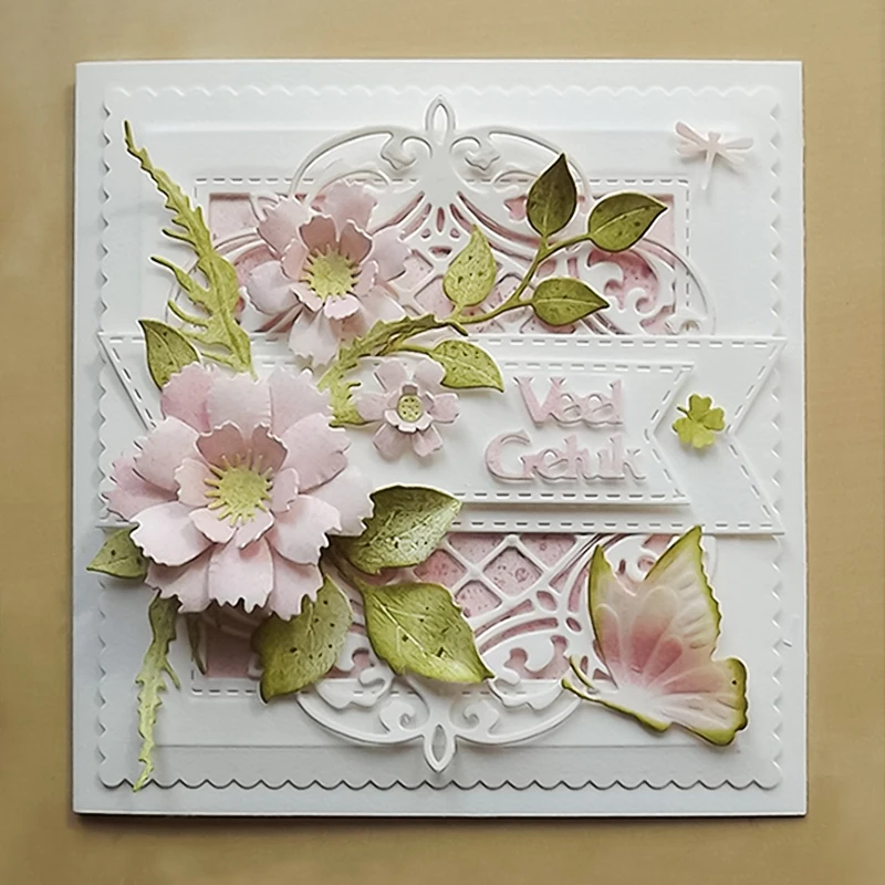 Многослойные Цветочные штампы металлические режущие для штамп скрапбукинга и