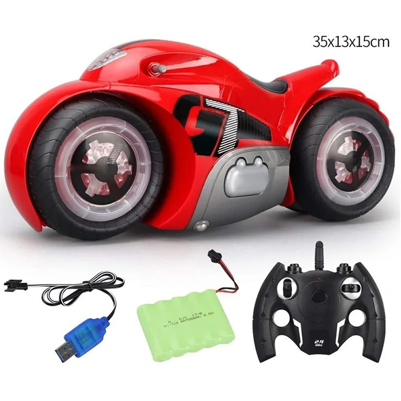 Hot Selling RC High-Speed Stunt Motorcycle with Rechargeable Batteries Remote Control Drift Kids Toy LBV | Игрушки и хобби