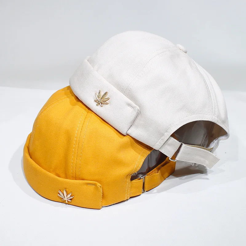 

Women Men Street Trendy Beanies Landlord Caps Brimless Beanie Melon Sailor Caps Fashion Cool Cap Men
