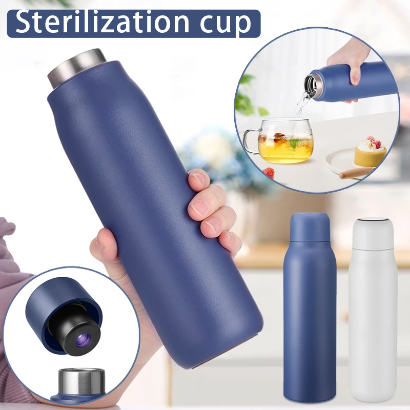 

Stainless Steel Intelligent Sterilization Insulation Cup Large Capacity Vacuum Sterilization Water Bottle Outdoor Drinking Tools