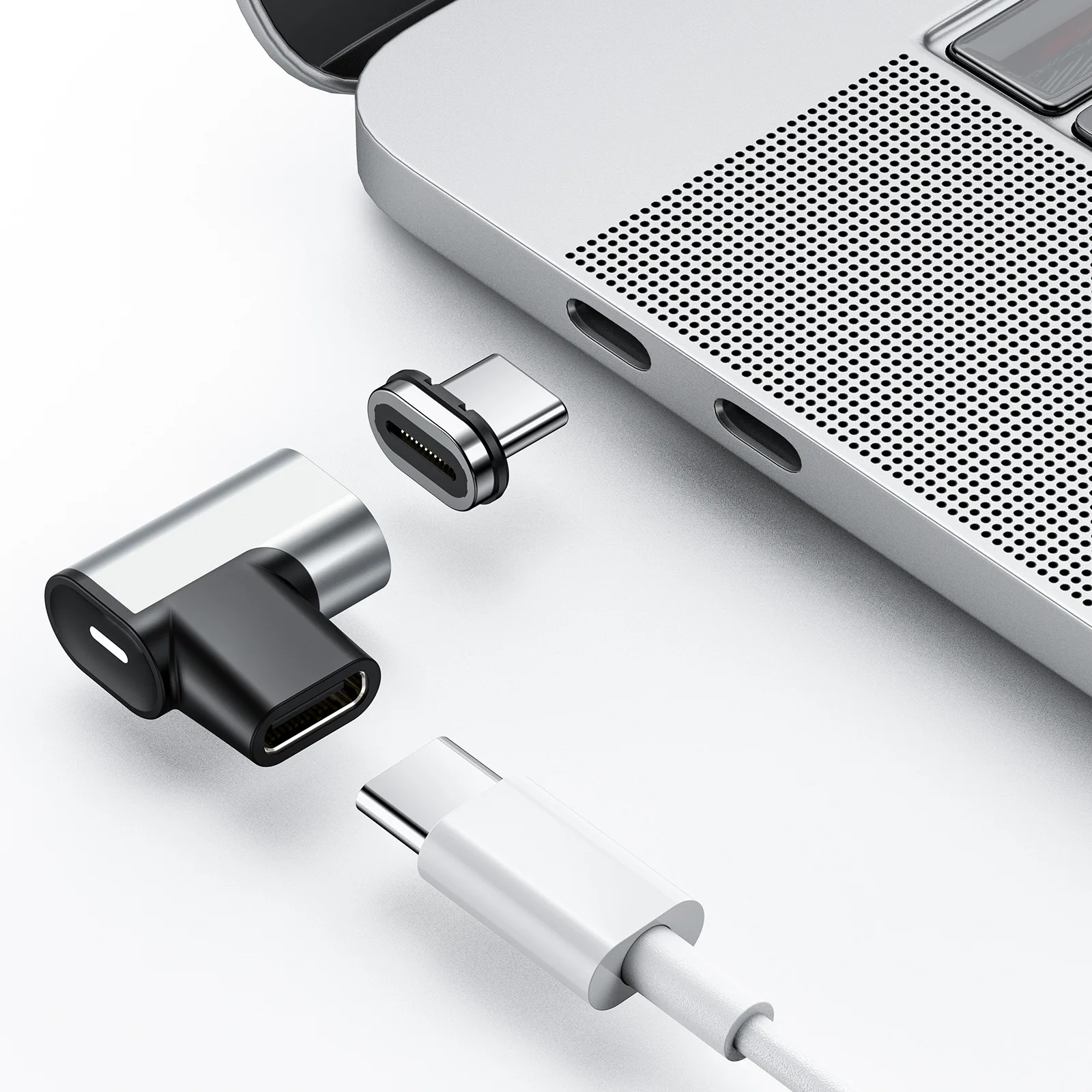 

Magnetic USB C Adapter 20Pins Type C Connector,Support PD 100W Quick Charge,10Gb/s Data Transfer and 4K@60 Hz Video Output 20V5A