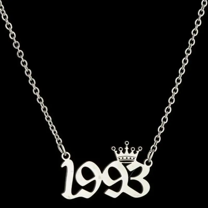 Ожерелье 1980-2007 ожерелья на день рождения для женщин и мужчин ожерелье-чокер с