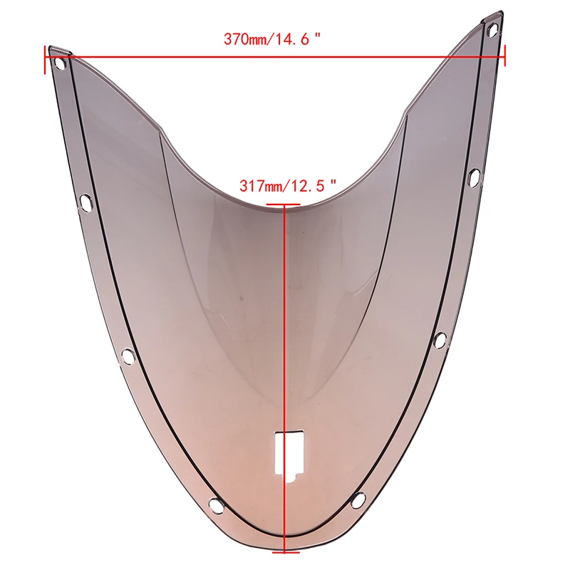 Горячая Распродажа ABS мотоциклетные двойные Пузырьковые черные ветровое стекло