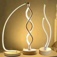 18w modern minimalist led table lamp for bedroom bedside acrylic desk lamp reading light night light home lighting eu plug