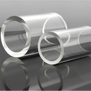 Borosilicate glass column,  Borosilicate glass tube, Height 200mm, Thickness 5mm  or  7mm  or 10mm