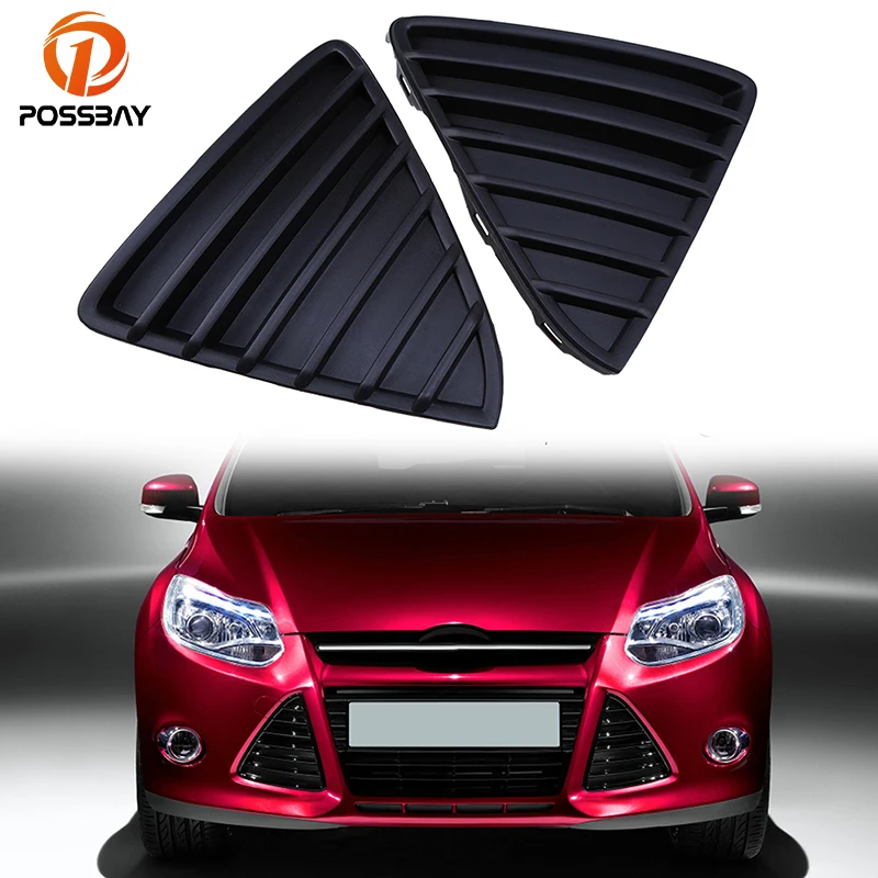 Передний бампер POSSBAY нижняя угловая решетка для Ford Focus Sedan/Hatchback/Turnier 2011 2014 Pre facelift