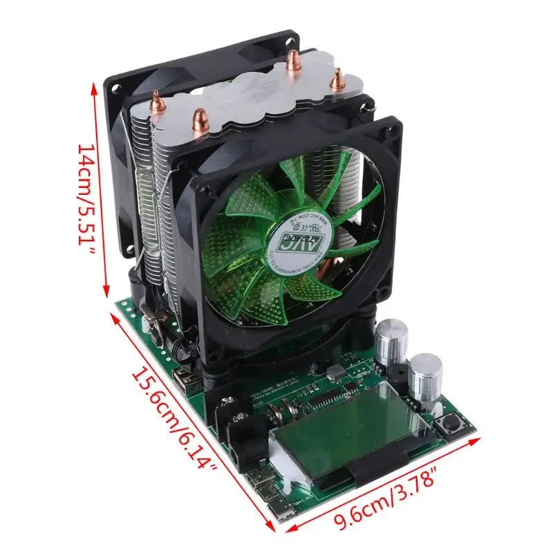 

180W Electronic Load Tester USB Adjustable Testing Module Power Meter D2TD