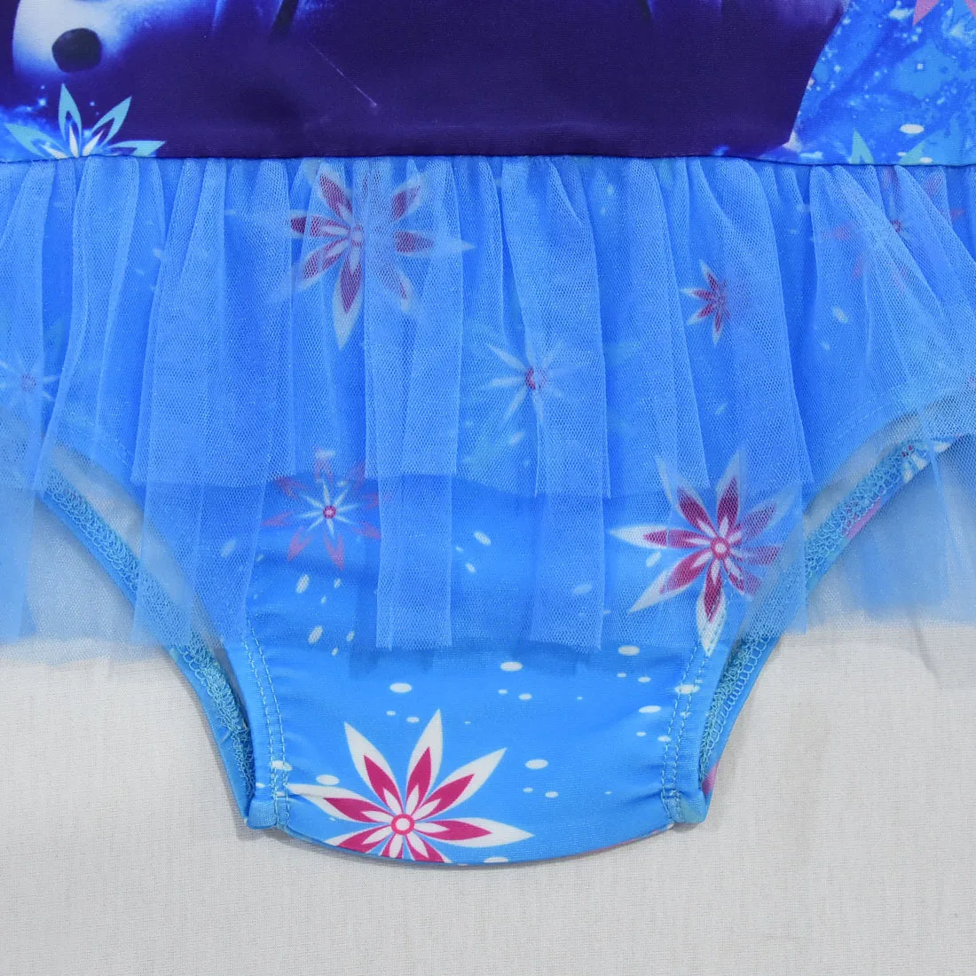 Детский купальный костюм для девочек бикини с изображением Эльзы и Анны летняя